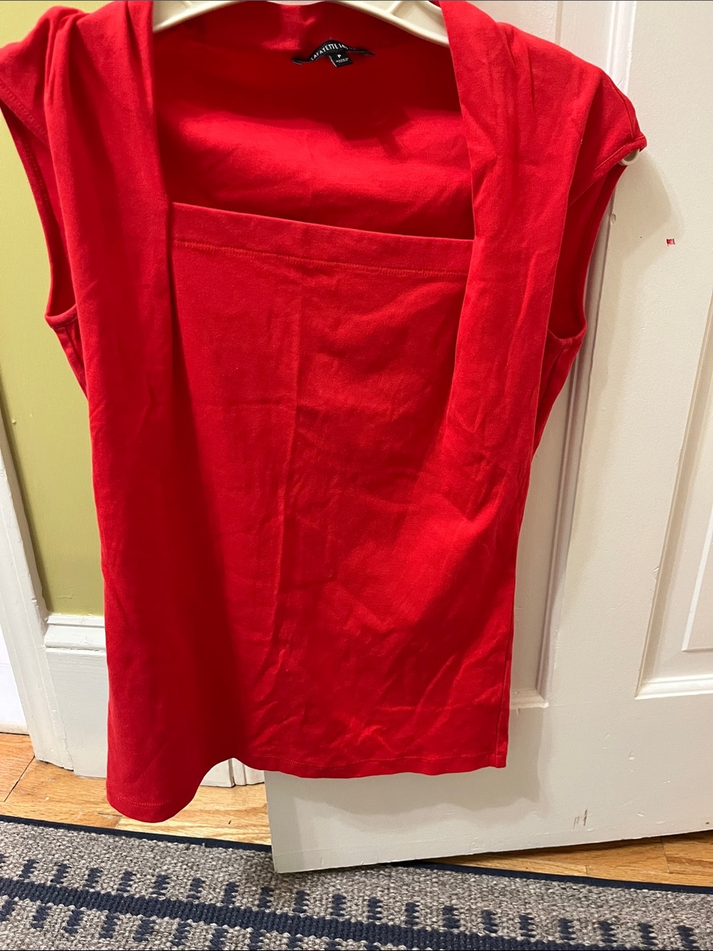 Lafayette 148 New York Red Sleeveless Top